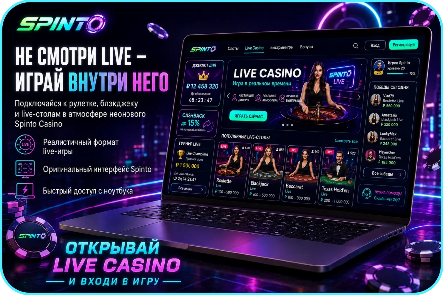 Live в spinto casino официальный сайт