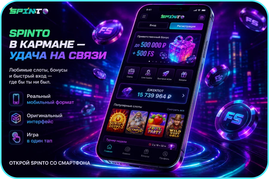 spinto casino на мобильном